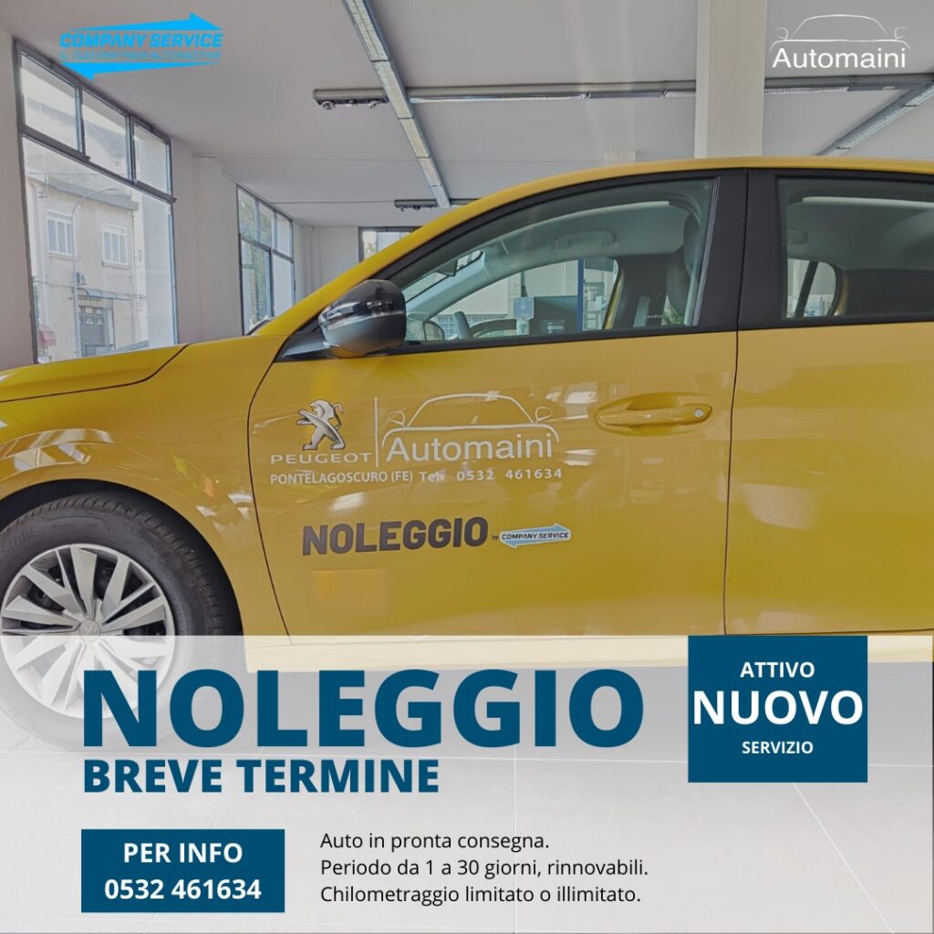 noleggio  auto a breve termine ferrara